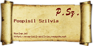 Pospisil Szilvia névjegykártya